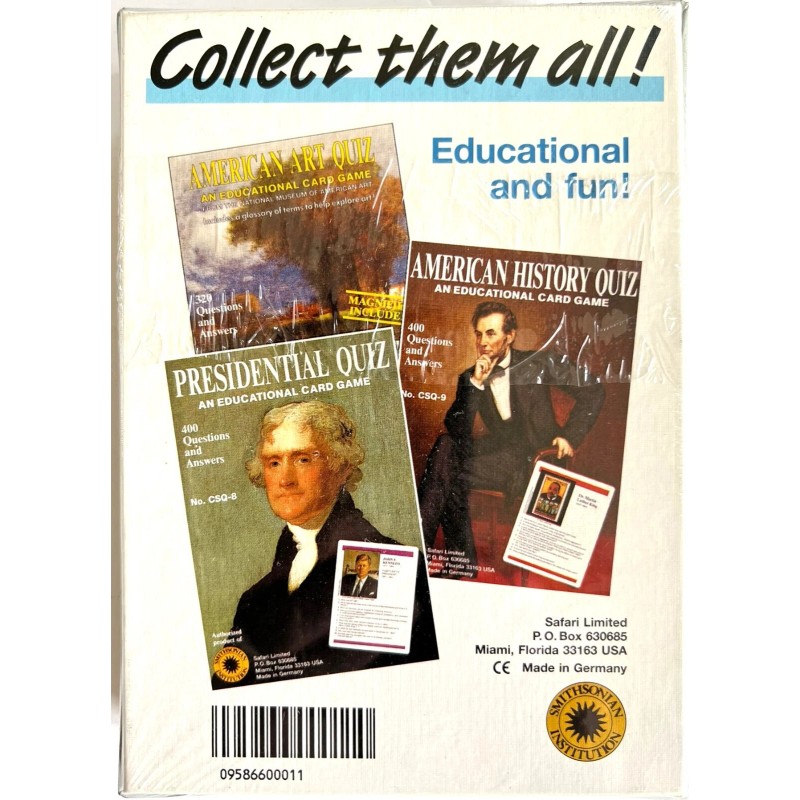 Smithsonian U.S. Space Exploration Quiz Card Game (Smithsonian Institution) BRAND