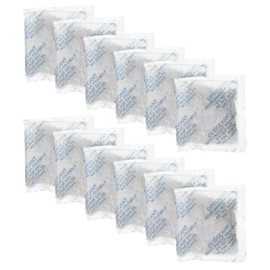 sourcing map 50 Gram(12Packs) Desiccant Packs Desiccant Beads Mineral Packets Reduce Humidity Keep Dry Packs for Food Storage Electronics Jewelry Boxes