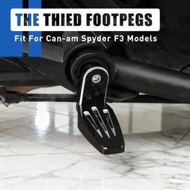 KAMIYONG The Third Foot Pegs for Spyder F3, Aluminum Footpegs 360° Adjustable Footrests Pedals for Can Am Spyder F3 F3-S F3-T F3-LTD 2015-2025 Accessories Models
