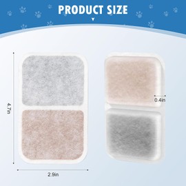 6 Pack Air Purifier Pad for Catit Airsift Jumbo/Regular/Smartsift Litter Box, Dual Action Filter to kepp Catit Litter Box Fresh Smell，Cat Litter Box Filters Pads Replacement…