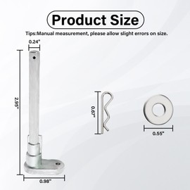 Fuel Door Permanent Repair Hinge Latch Kit for 2009-2024 Ford F150, 2011-2019 Edge Explorer Loose Gas Cap Fix (09-24 Hinge)