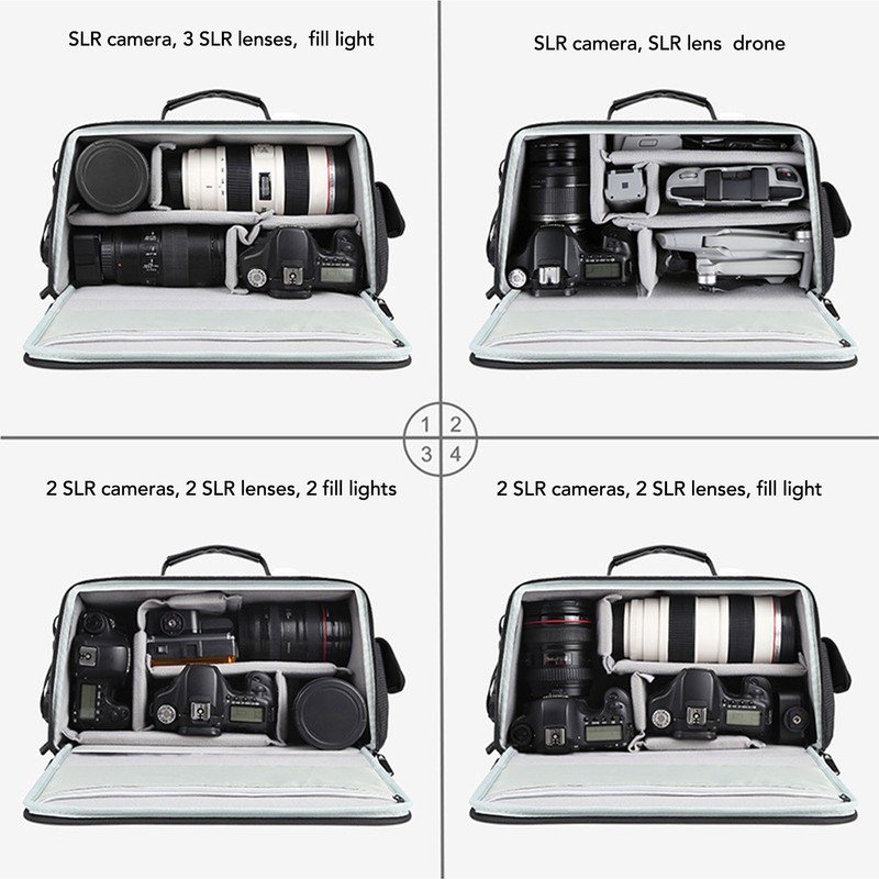 PULUZ Camera Storage Shoulder Bag Crossbody Waterproof Lightweight Shoulder Camera