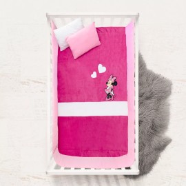 Chiqui Mundo Cobertor Bordado Cunero Minnie Borreguita Calientita