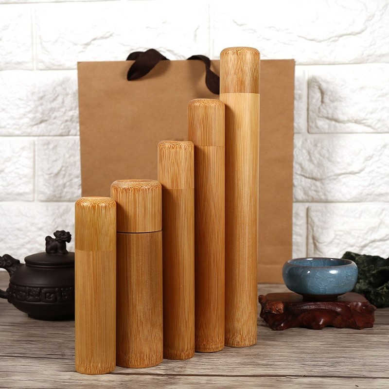 Fdit Portable Handmade Tea Jar Seal Storage Holder Container Box