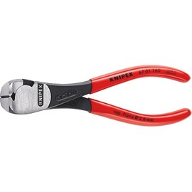 Knipex High Leverage End Cutting Nipper black atramentized, plastic coated 160 mm (self-service card/blister) 67 01 160 SB