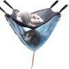 ZOOPOLR Small Pet Animal Hammock, Double Bunkbed Hammock Hanging Bed,