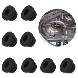 UTXN 8 Pcs Stove Spout, Pot Carrier Rubber, Rubber Grommet, RV Cooker Nozzles, Grate Feet, Cooker Rubber Feet for RV Cookers, Compatible with Dometic, Smev and Thetford 5mm Poles