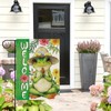 Dyrenson Meditation Yoga Frog Welcome Decorative Garden Flag