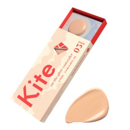 Kite On The Glow Mini Travel-Size Hydrating Longwear Concealer Foundation - Clean, Cruelty-Free, Vegan, Fragrance-Free - Enriched with Skincare Ingredients for All Skin Types (Light-Med Skintones)