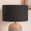 Dark Grey Cylinder Lampshade for Table Lamps | Charcoal Drum