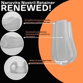 Premium Nostril Retainer For Rhinoplasty + Tape – 2 Sizes in One Box (Size 5 & 6) – Top-Grade Post-Surgery Nose Shaper – Don’t Risk Your Beauty, Comfortable & Invisible , Nose Retainer (( 5 & 6 ))