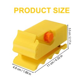 Cutter for Cat Scratchers with 10pcs Replacement Blades, 3D Printed Kitten Shaped Manual Cat Scratchers Cardboard Strip Cutting Tool for Pet Lover (Yellow)