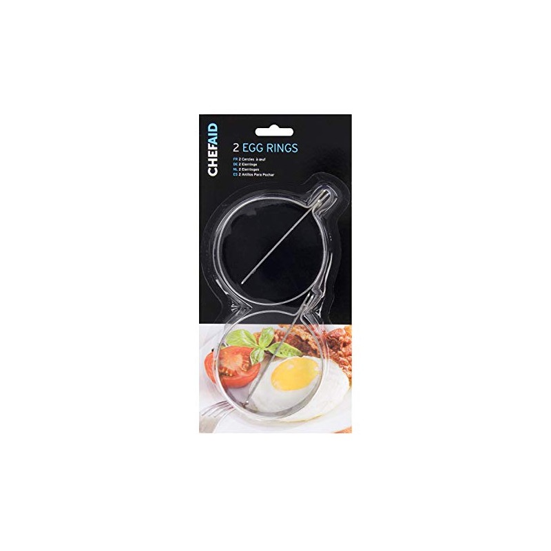 Chef Aid Traditional Egg Rings, Perfect tool for Frying or