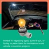 Memiuyelay 2Pcs DRL Daytime Running Light Turn Signal Lamp Bulb