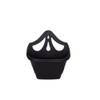 Whitefurze G02054 31cm Venetian Wall Planter - Black