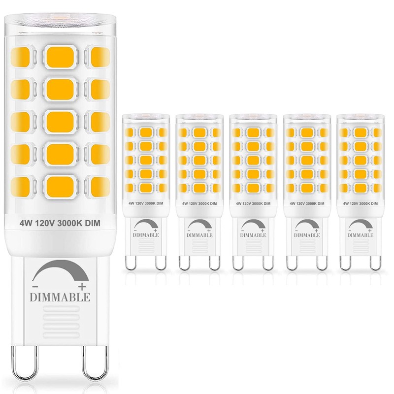 Sailstar G9 LED Bulb Dimmable 40W Equivalent, G9 Bulb 3000K