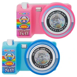 Pen-chan Toy Digital SLR Camera, Color Not Specified A110, Pink/Blue