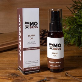 Beard Oil | Sandalwood | 50ml | Softens, Hydrate & Conditions Facial Hair | Promotes Growth, Reduces Dryness & Itching | Contains Natural & Premium Ingredients Argan, Jojoba
