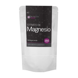 Citrato de Magnesio en Polvo 150 g N2000, 500 mg por Porción, Alta Solubilidad, Suplemento Alimenticio