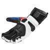 Bogotto Sugello Perforated Motorcycle Gloves (Blue/White/Red, S)