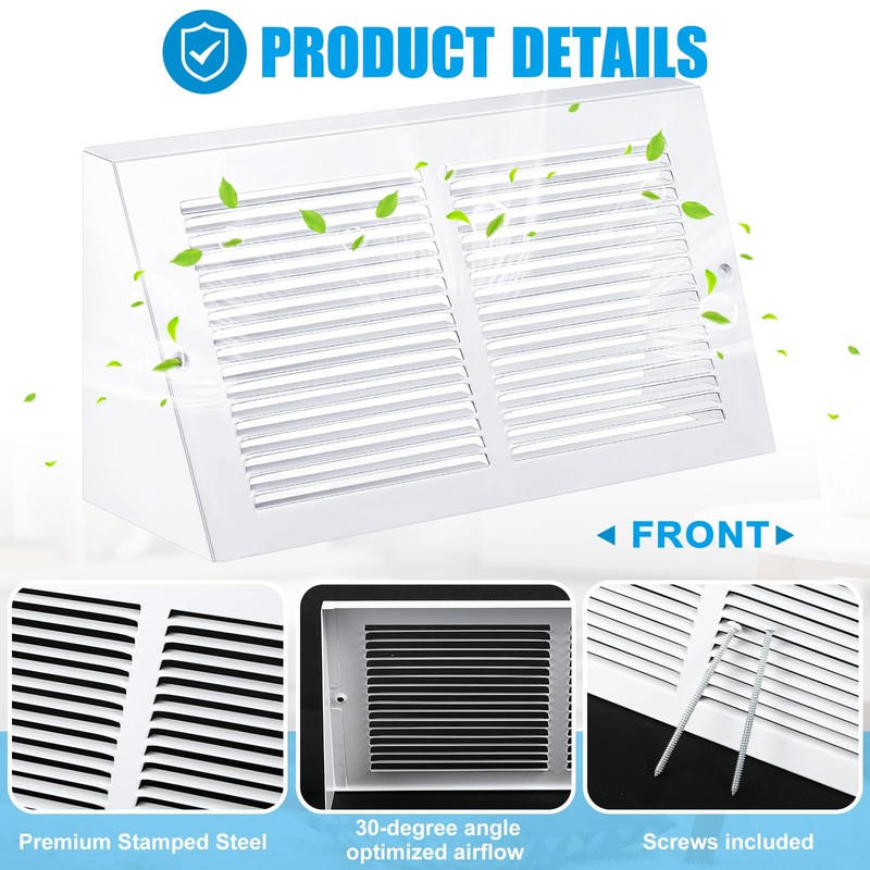 Honeydak 1 Pack Baseboard Vent Covers 14" x 6" Duct
