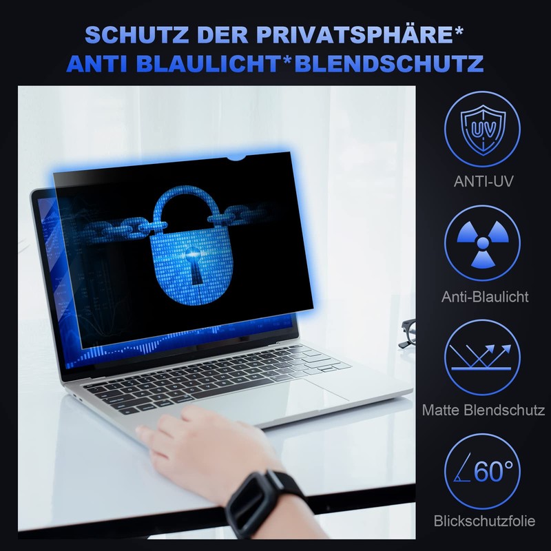 ngningo Notebook Laptop Privacy Screen Protector 14 Inch for 16:9