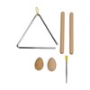 Triangle Percussion Instrument Set Wood Musical Percussion Instrument Toy for
