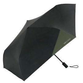 BICOS because Folding Umbrella, 21.7 inches (55 cm), Blocks Approximately 99.9% of UV Rays, Blocks 99.9% of 99.9% of Light 7.1 oz (200 g), Parasol, For Both Sunny and Rainy Weather, Unisex, Heat Insulation, Stylish, Black, All-Weather Auto/Bi-Color, Mini