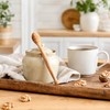 QIANSSE Natural Olive Wood Honey Dipper Sticks