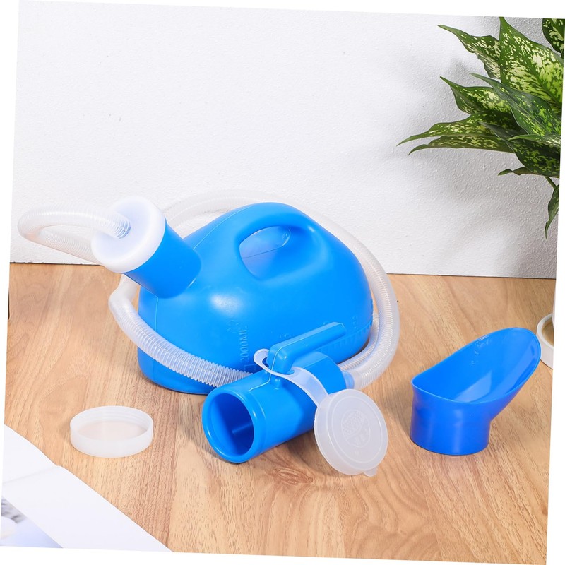 Mikinona Portable Women Urinal Bottle with Integrated Handle Large Capacity