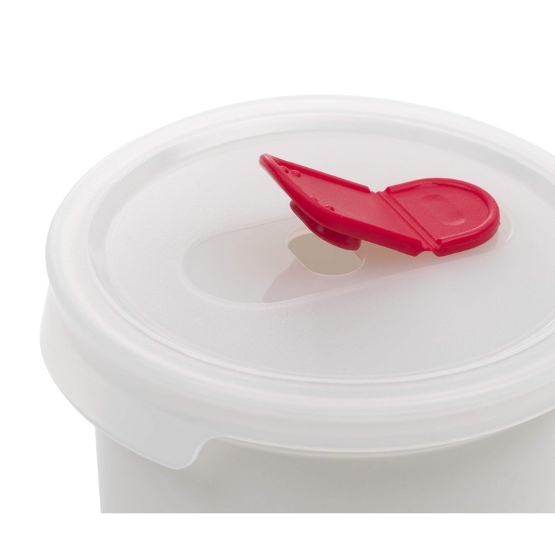 Goodcook 04164 Ceramic Mug with vented lid, 20oz, White