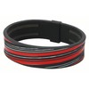 ファイテン(phiten) ブレスレット RAKUWA ブレスS シリコーン スラッシュライン ブラック/レッド 17cm
