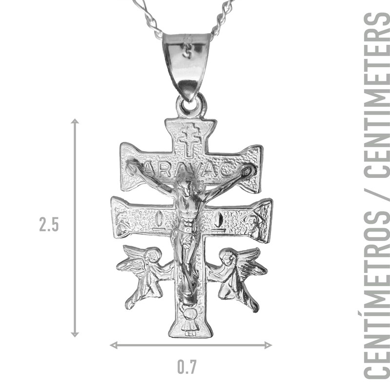 Cruz de Caravaca en Plata 925 - Collar Hombre o