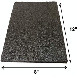 CandS (6-Pack) Foam Sheets 12"x8" 1/2" Thick Black Polyethylene for Packing Packaging Shipping Cushioning