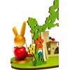 SIKORA OD20 Easter Decoration Colourful Wooden Easter Bunny Figures Rabbit