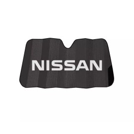 Plasticolor NEW MOUNTAIN 4pc Carpet Car Truck Floor Mat SET & NISSAN LOGO BLACK Sunshade