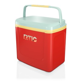 RTIC 8 QT Road Trip Personal Cooler, Small, Compact, Insulated, Portable Ice Chest Box for Food, Drink, Beverage, Beach, Camping, Picnic, Fishing, Boat, 12-Can Capacity, Desert Sunset