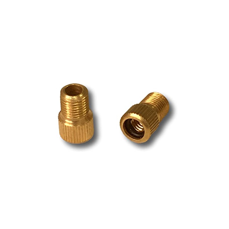 Set of 4 Valve Caps + 2 Bicycle Adapters -