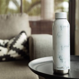 Quokka Solid - Marble 630 ML | Stainless Steel Water Bottle - Insulated Double Walled Vacuum Flasks Drinks Bottle Keep 12 Hours Hot & 18 Hours Cold, 11813