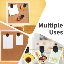 DF DUALFERV Cubicle Clips for Fabric Walls - 75 Pcs Cubicle Hooks for Office Photos, Notes, Memos - Standard Size Partition Fabric Panel Wall Clips for Organizing and Displaying