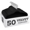 Zober Non-Slip Velvet Hangers - Suit Hangers (50-pack) Ultra Thin