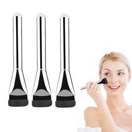 Thoquene 3 Stück Foundation Pinsel, Ultra Thin Make Up Brush für Mädchen Damen
