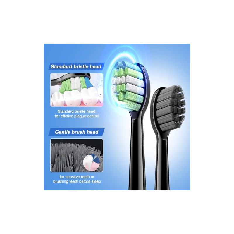 JTF - Cepillo de dientes eléctrico para adultos y adolescentes,