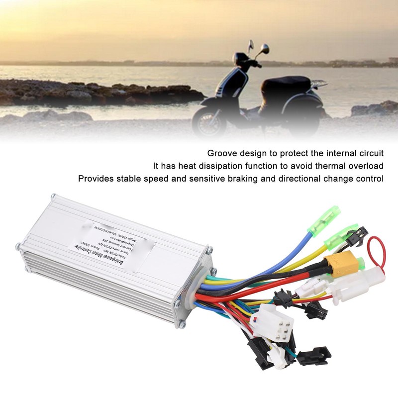 36V 48V 500W 28A Electric Bike Brushless Controller Aluminum Alloy