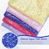 Juya Delight Blue Table Runner 25"x120" Glitter Sequin Iridescent Table