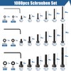 1080 pieces M2 M3 M4 screw set, screw nut set,