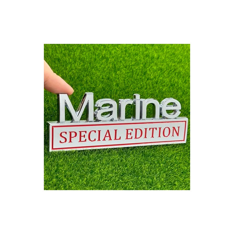 2 Pack Marine Edition Car Emblem - 3D Metal Badge