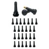 Muxkenper 25PCS TR414 Tire Valve Stems Black Rubber Snap-in Tire
