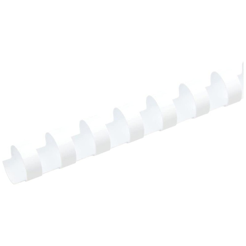 Fellowes Plastic Binding Comb 12mm A4 Retail - White (Pack