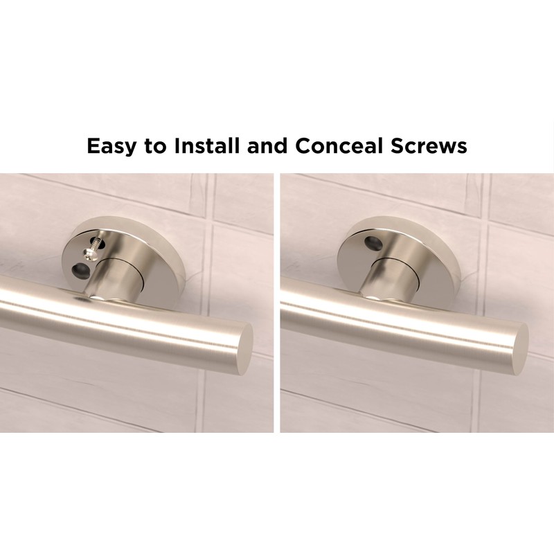 HEALTHCRAFT (2X Pack) Wave Decorative Grab Bars, ADA Compliant Bathroom